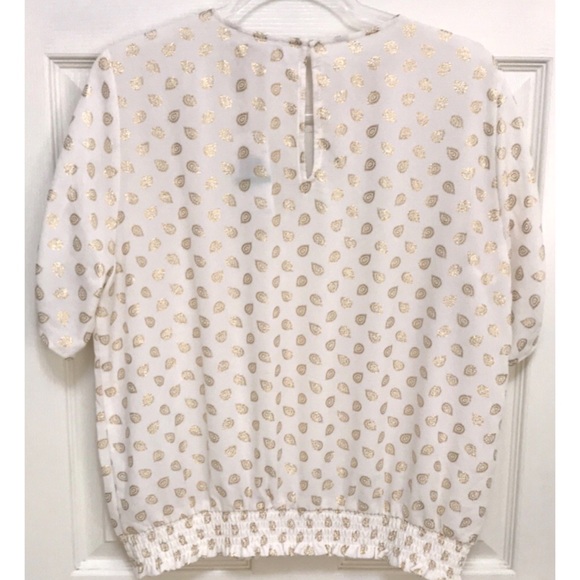 NWT Michael Kors Smocked Waist Top - Picture 5 of 16